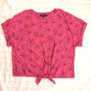 Kitty Rescue! Tommy Hilfiger Floral Tie Front Tee
